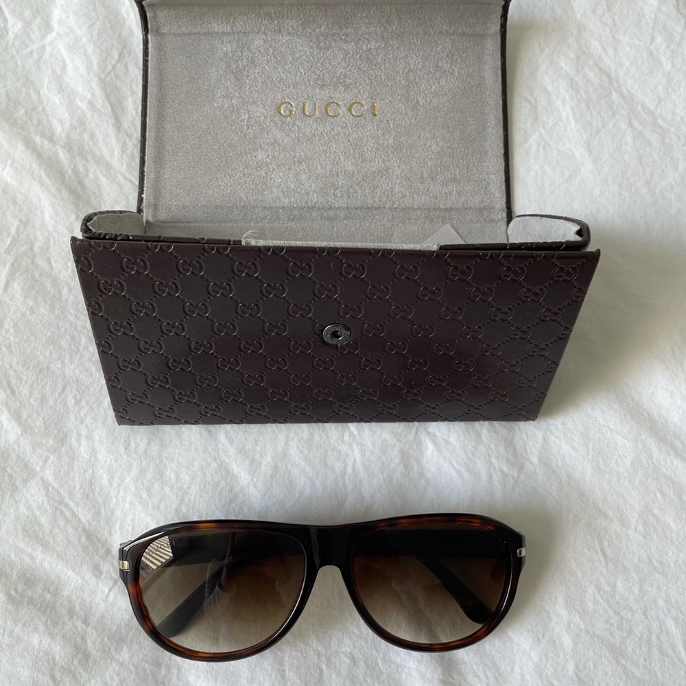 Gucci Havana Aviator Tortoise Sunglasses